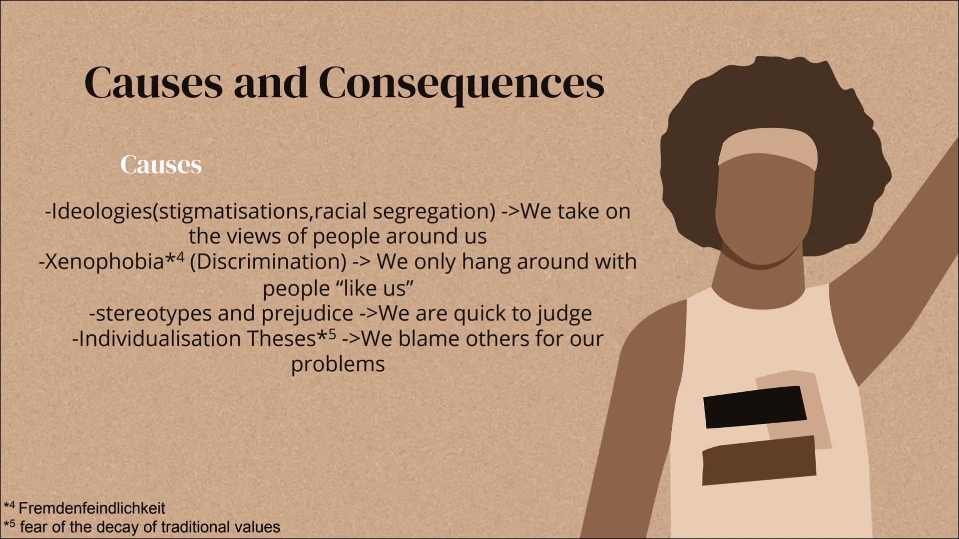 Racism
A presentation by Valerie Malchus
Racism must stop! Table of
contents
Definition 01
02
Forms of Racism
Individual vs. Systemic
Causes