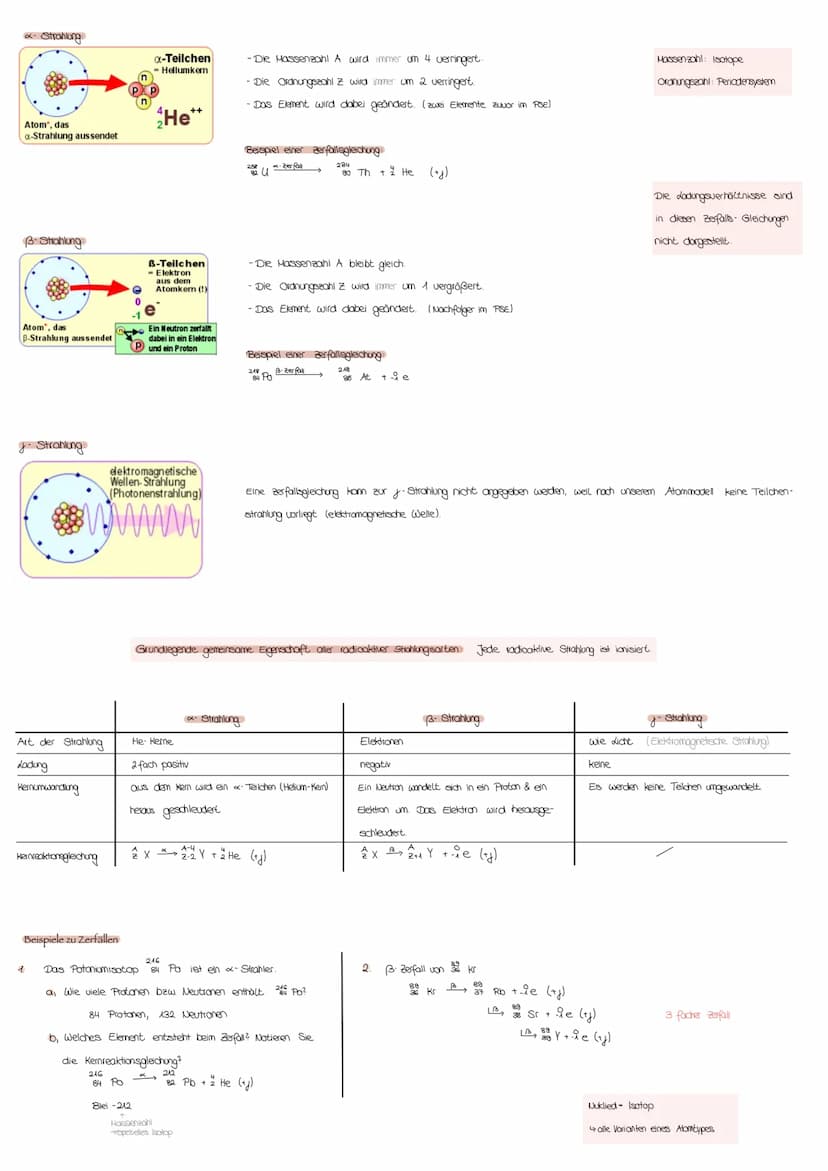 Alom- & Kemphysik
Atomkerne sind aus Protonen & Neutronen aufgebaut. Die Anzahl der Protonen, die sog Kernladungszahl Z, ist gleich der Anza