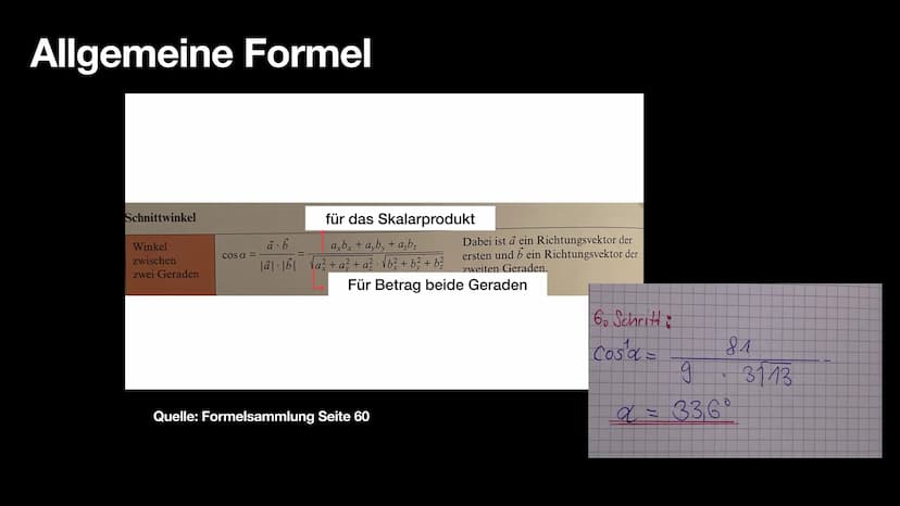 Winkel zwischen zwei Geraden
(Schnittwinkel)
U
Datum: 10. November 2021
Mathematik
S
https://www.mathelike.de/abi-check-mathe-abi-skript-bay