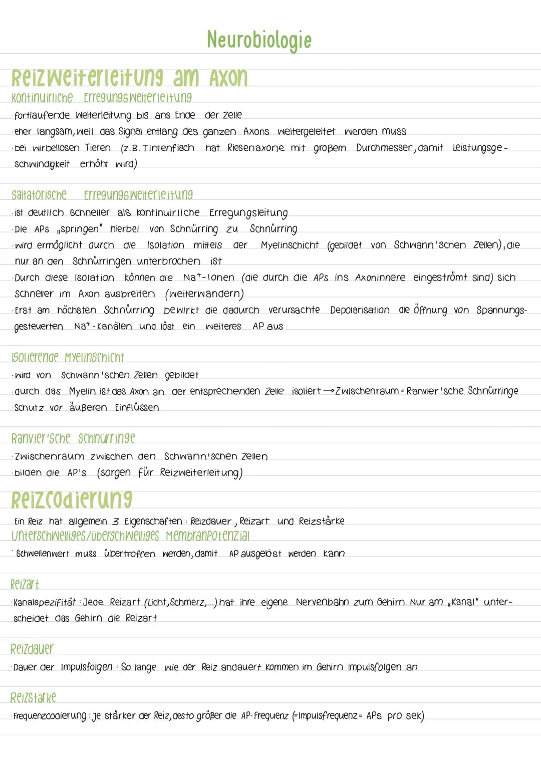 Aktionspotenzial
Das AP ist eine vorübergehende Abweichung des Membranpotenzials einer Zelle vom Ruhepotenzial. Es ist ein
Nervenimpuls der 