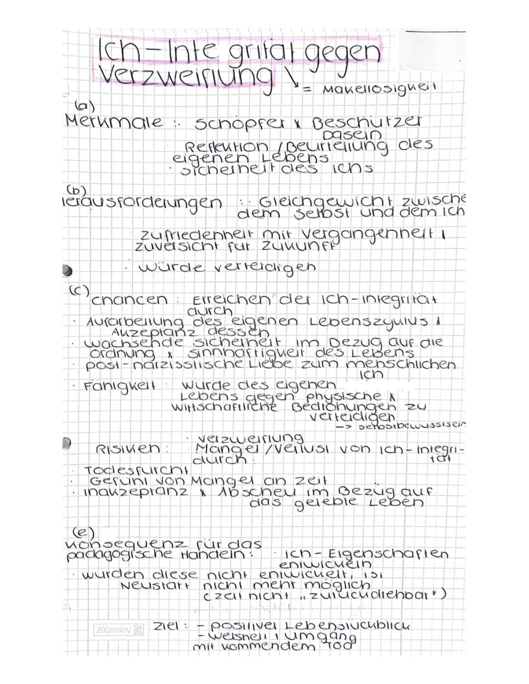 Eriksons 8. Stufe: Ich-Integrität vs Verzweiflung - Psychosoziale Entwicklung einfach erklärt