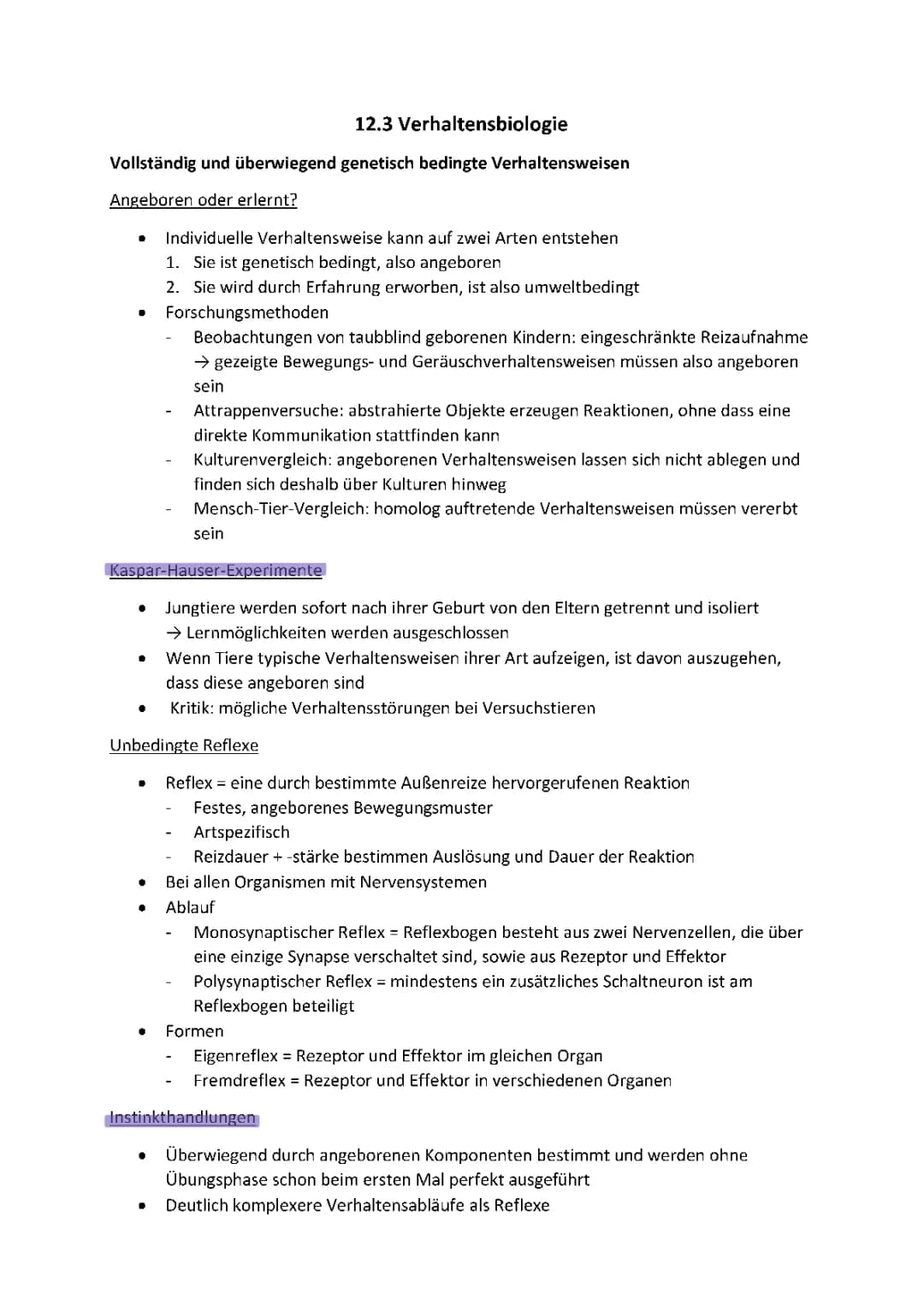 12.3 Verhaltensbiologie 