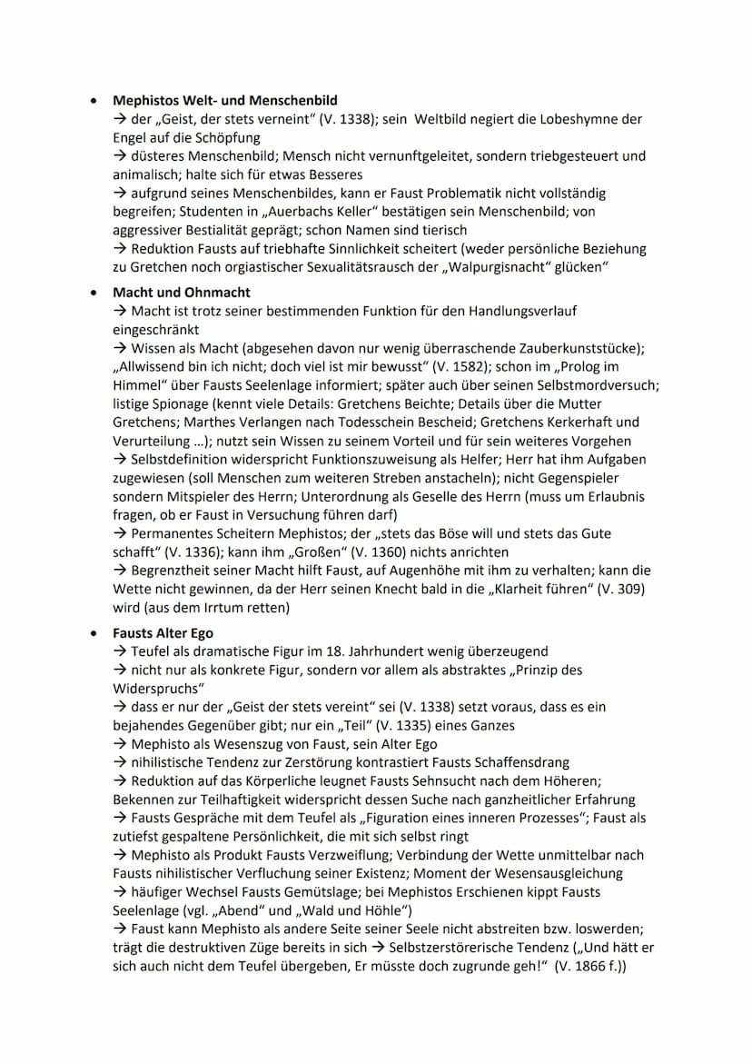 Faust
Charakterisierung „,Faust"
● Repräsentant der Menschheit; Demonstrationsobjekt des göttlichen Schöpfungsplans
● Versuchungsanordnung d