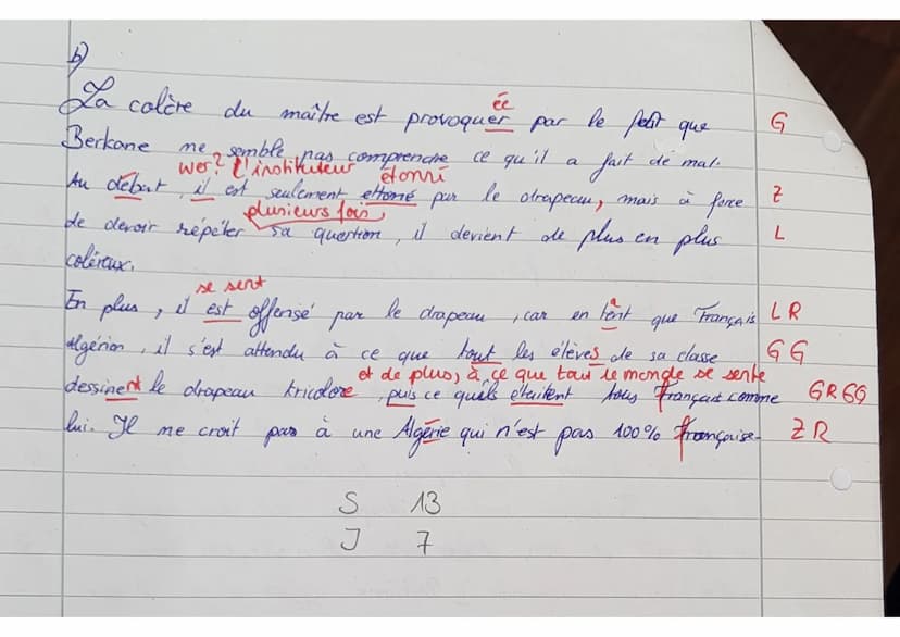 LF/Bc
nom:
Raschida
Thiombane
Klausur nᵒ1
points: 52 VP
note à l'oral: 13 NP
note: 13 NP
10,6
O
21.10.2020
La scène se passe en 1952 dans un