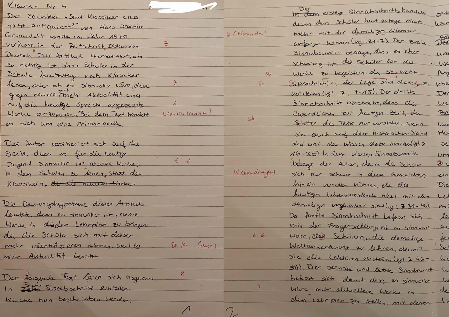 Klausur GK Deutsch (2021/2022)
Thema der Unterrichtsreihe: Georg Büchner ,,Woyzeck"
Aufgabenart: Erörterung von Sachtexten mit Bezug auf ein