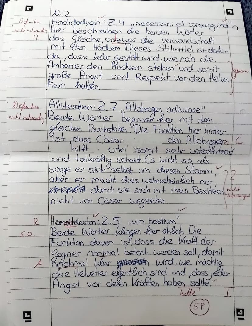 9
1
2
3
4
5
Klasse: 10
6
Name: Cosima
LATEIN-Klassenarbeit Nr. 3
Thema: Caesar - De bello Gallico
B: AUFGABEN:
LAD.
facile ab oppidis vim ho