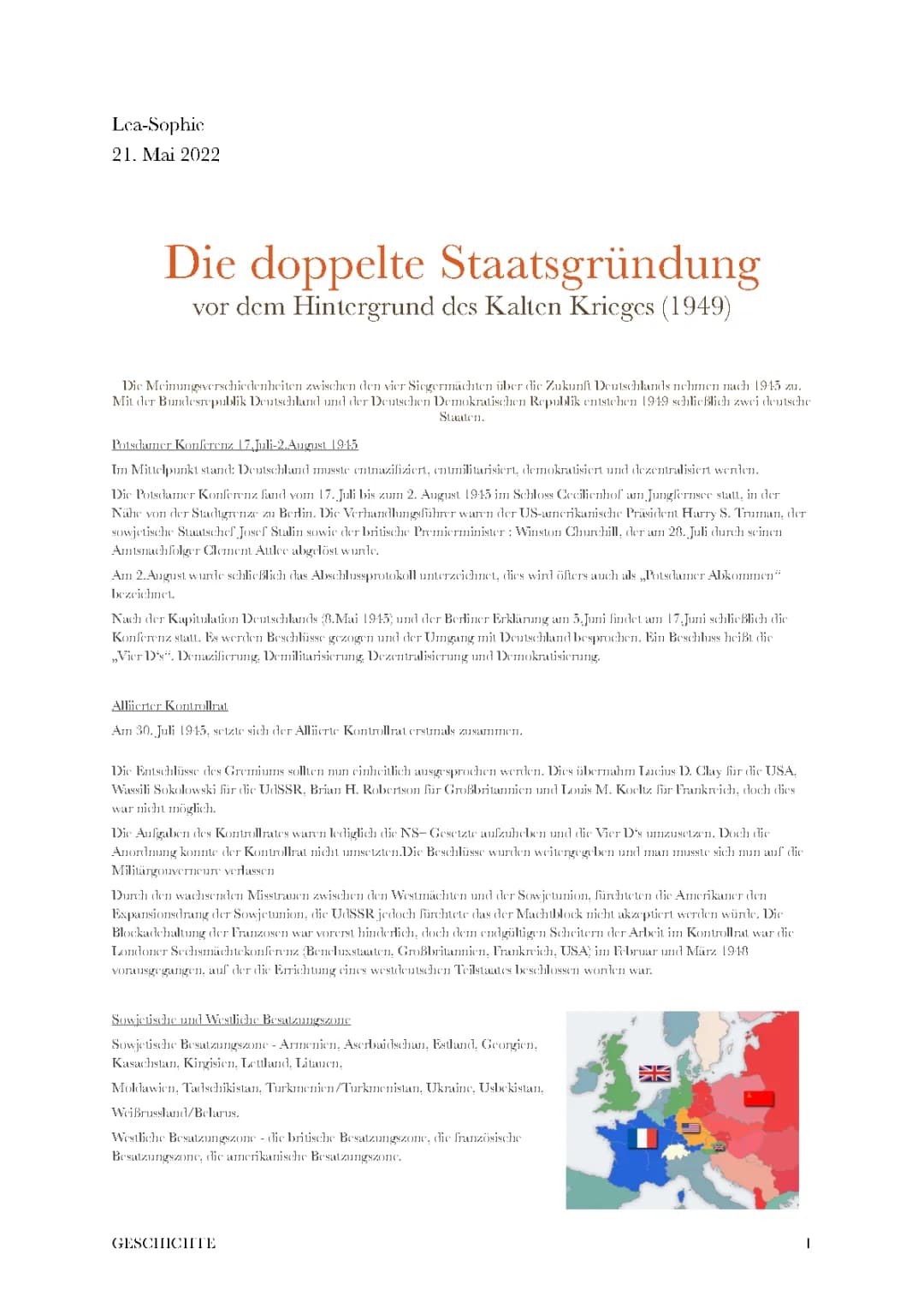 Die doppelte Staatsgründung