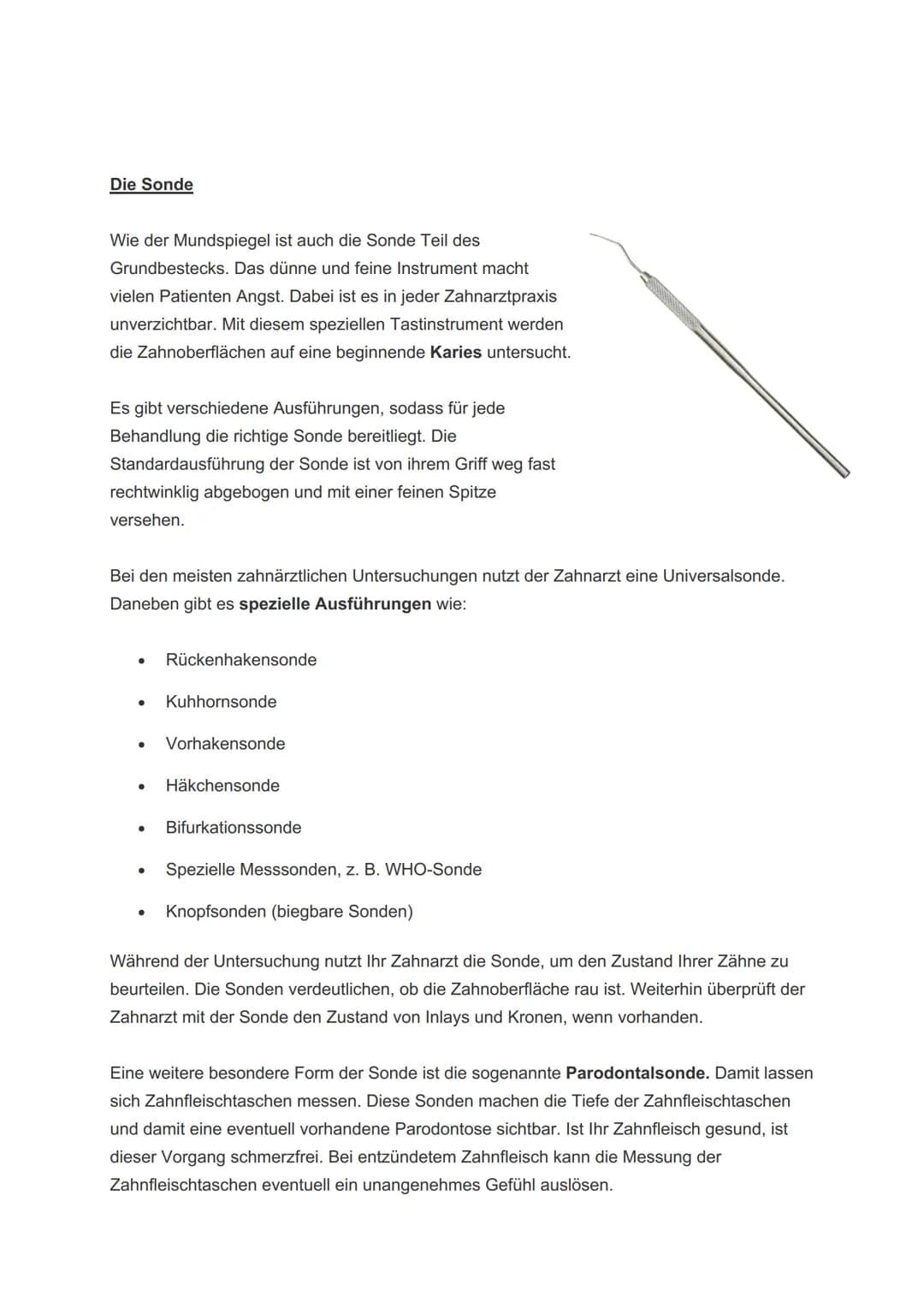 Zahnarztinstrumente für die Untersuchung
Vor jeder Untersuchung wird das grundlegende Besteck für den Zahnarzt bereitgelegt.
Unentbehrlich f