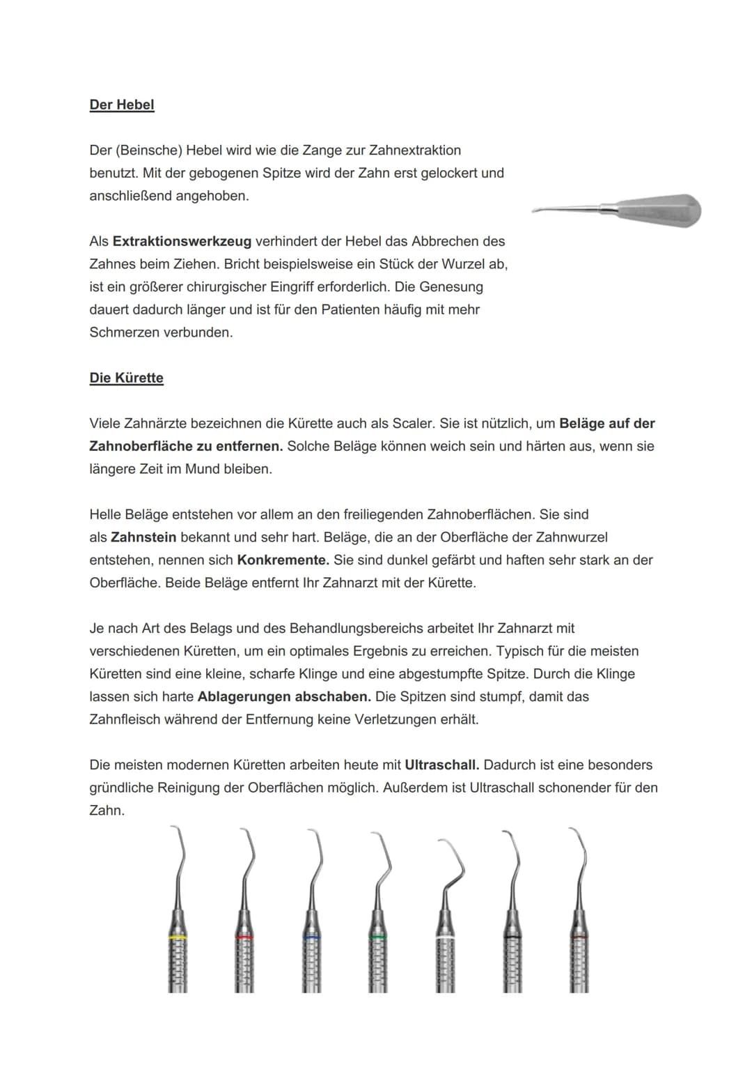 Zahnarztinstrumente für die Untersuchung
Vor jeder Untersuchung wird das grundlegende Besteck für den Zahnarzt bereitgelegt.
Unentbehrlich f