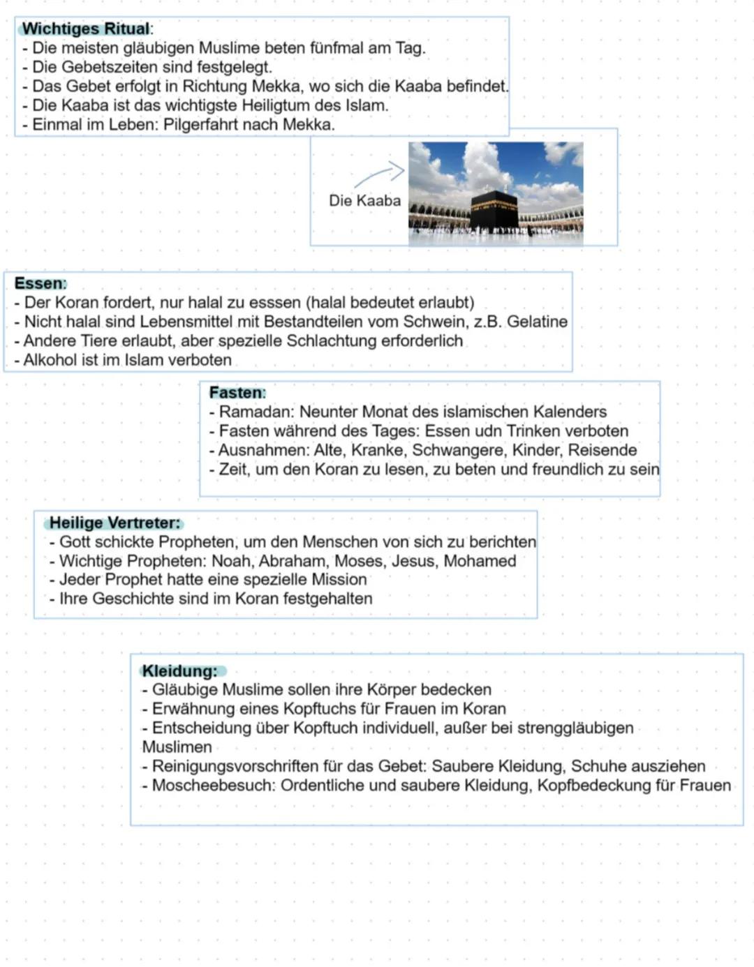 # Der Islam

Islam:
- Jüngste Weltreligion, von Propheten Mohammed vor ca.1.440 Jahren
gegründet.
- Gläubige beten zu Allah, dem einzigen Go