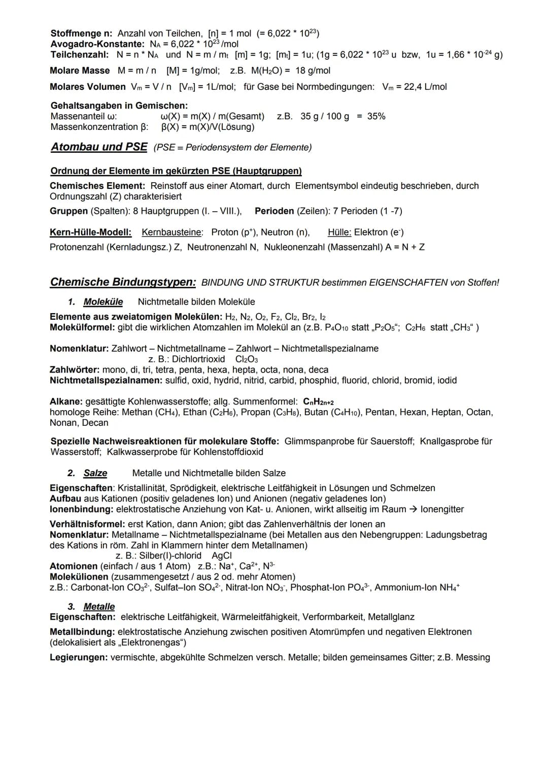 Grundwissen Chemie 8. Jahrgangsstufe (NTG)
STOFFEBENE: beobacht- u. beschreibbare Phänomene
TEILCHENEBENE: Deutung / Erklärung der Phänomene
