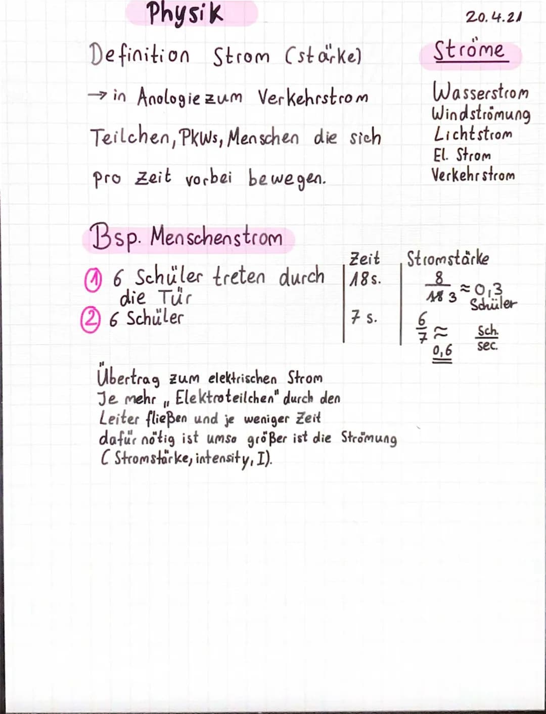 definition strom (stärke)
