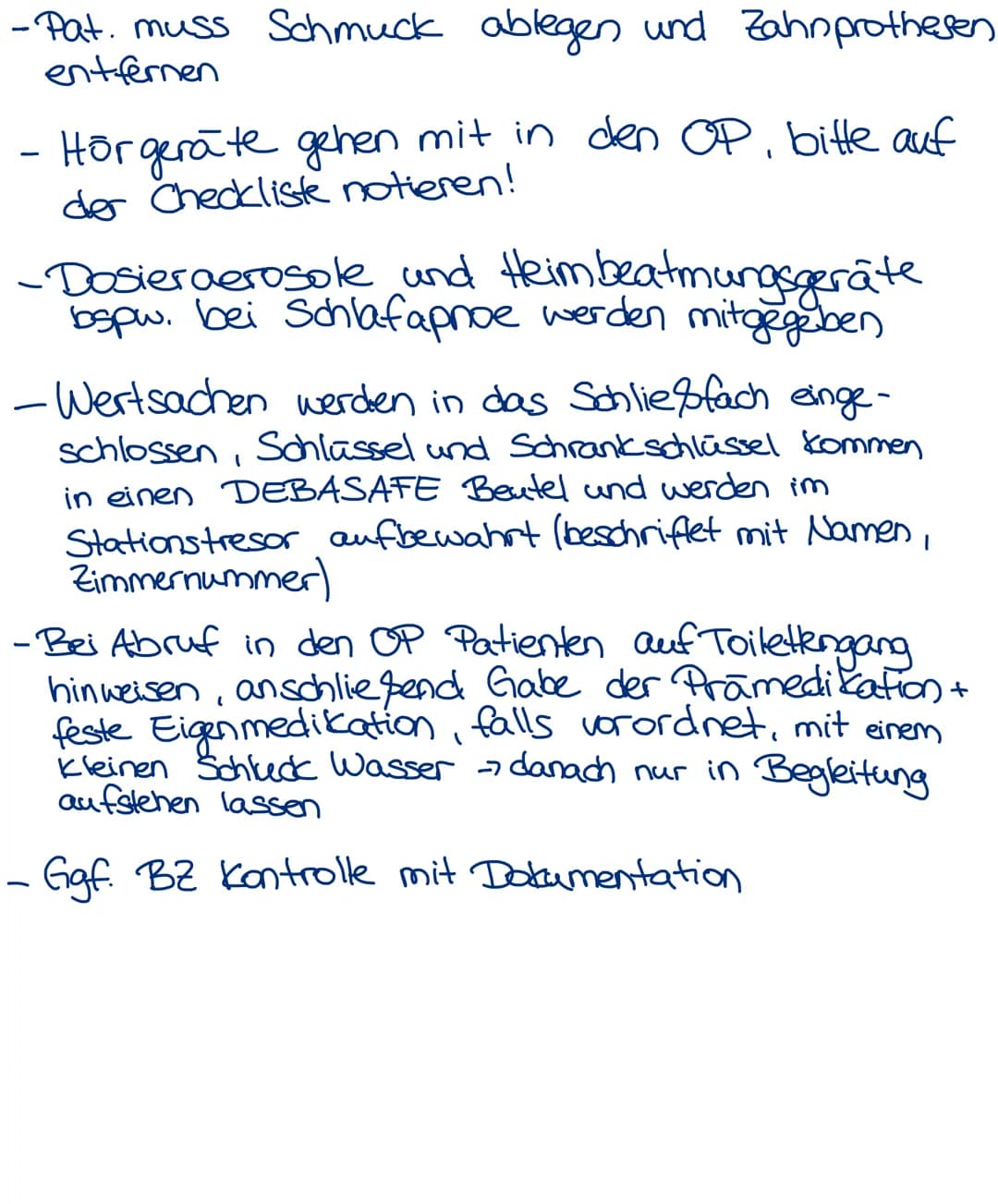 Pra/Postoperative Pflege
Praoperative Pflegema Phahmen
Allgemeines:
•Unter praoperativer Pflege versteht man die pflegerische Versorgung vor