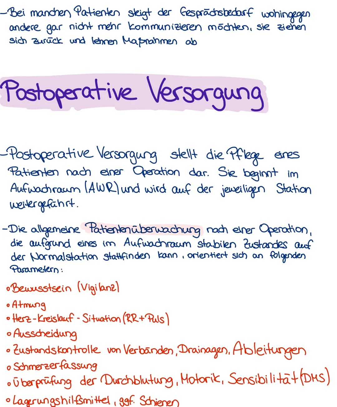 Pra/Postoperative Pflege
Praoperative Pflegema Phahmen
Allgemeines:
•Unter praoperativer Pflege versteht man die pflegerische Versorgung vor