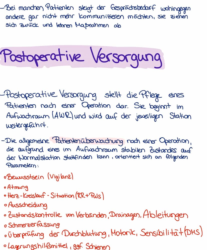 Pra/Postoperative Pflege
Praoperative Pflegema Phahmen
Allgemeines:
•Unter praoperativer Pflege versteht man die pflegerische Versorgung vor