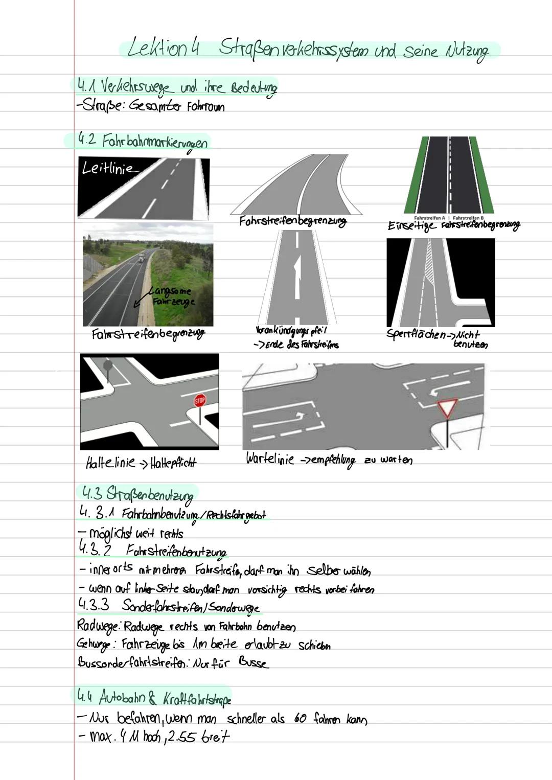 Fahrschule: Zusammenfassungen für Thema 7 und 8 - Alle wichtigen Infos zu Lichtern und Verkehrsteilnehmern