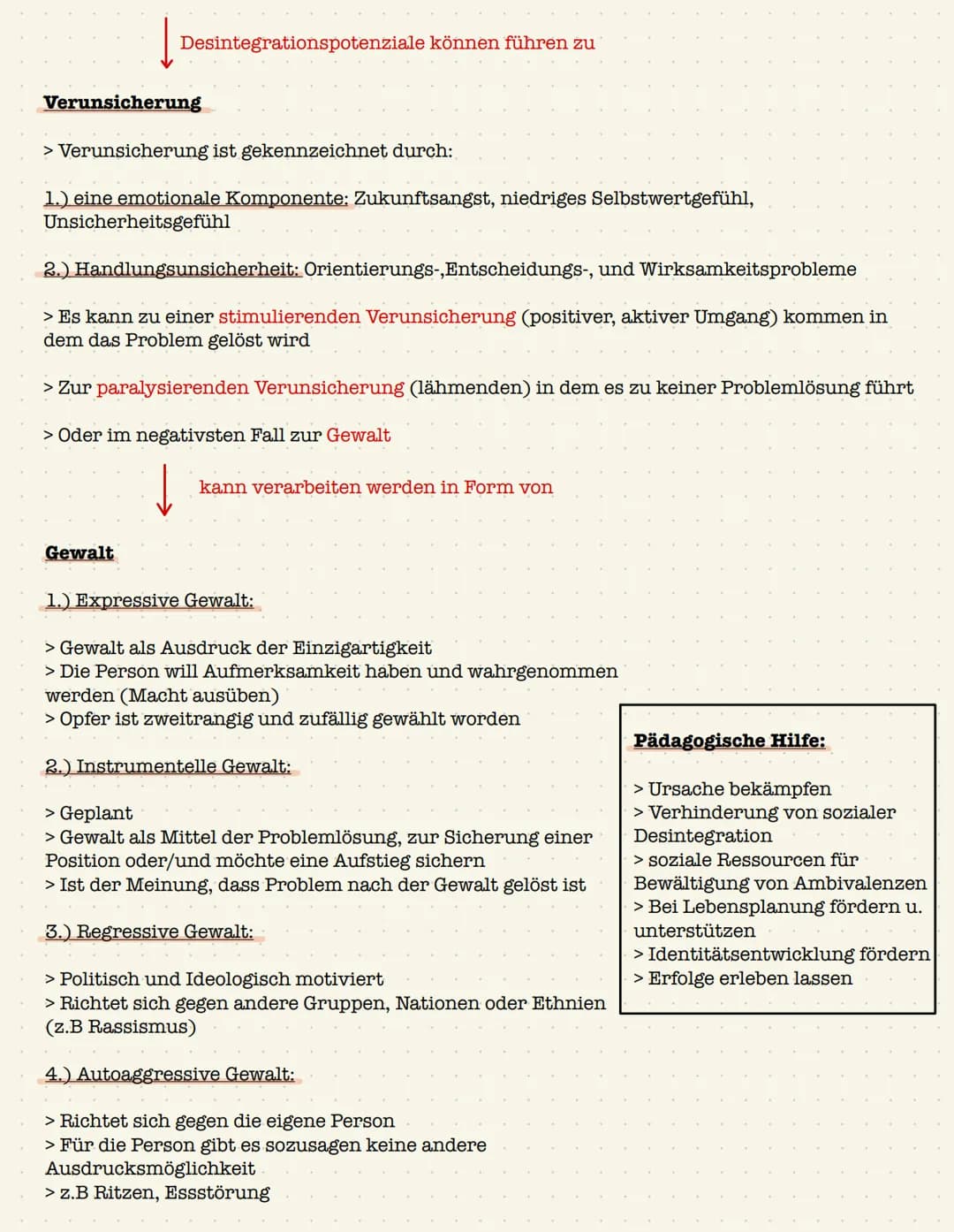 Desintegration-Verunsicherung-Gewalt-Konzept - Willhelm Heitmeyer
> Gesellschaftliche und soziale Faktoren, tragen zur Gewalt von Jugendlich