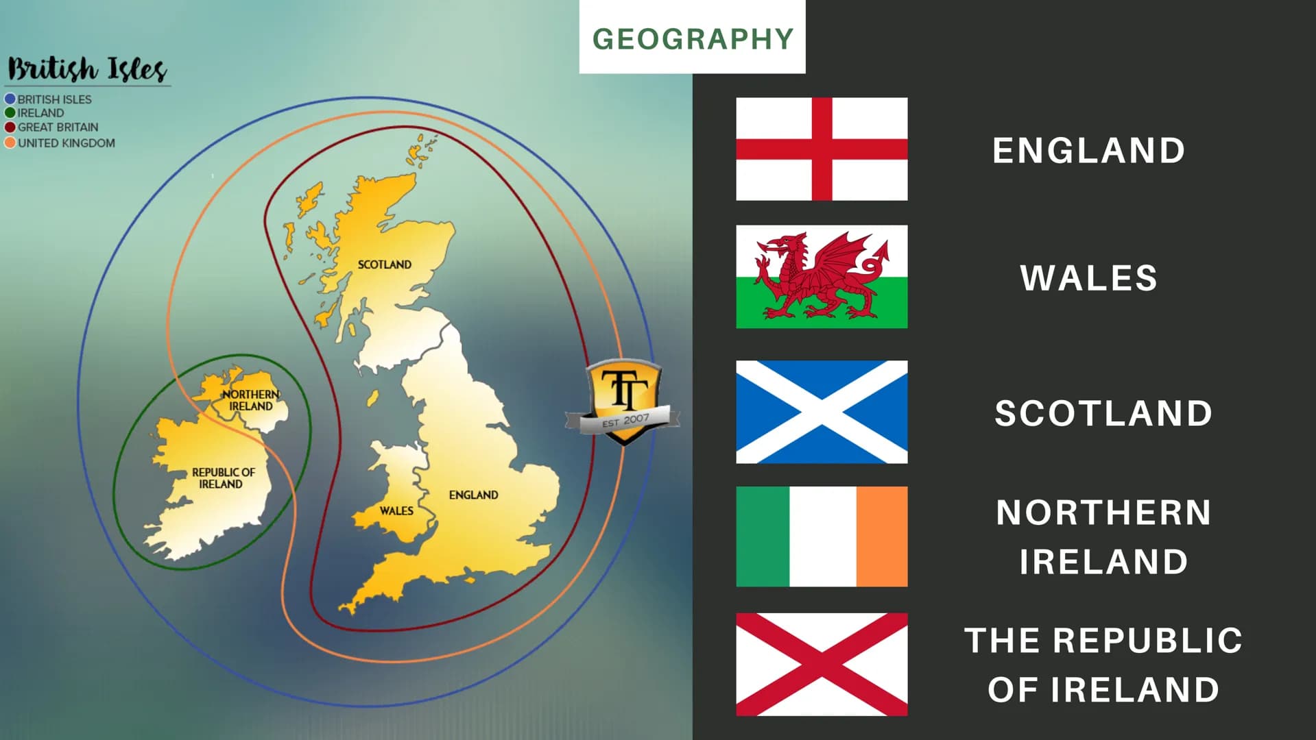 British
Isles WHATS
COMING
UP?
1. General facts
2. Geography
3. The Problem
of Ireland What
are the
British
Isles
GROUP OF ISLANDS:
consisti