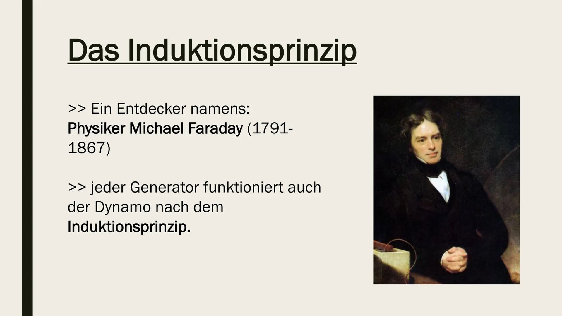 FAHRRADDYNAMO Gliederung:
>> Was ist eigentlich ein Dynamo?
>> Aufbau und Wirkungsweise
>> Das Induktionsprinzip Was ist eigentlich ein Dyna