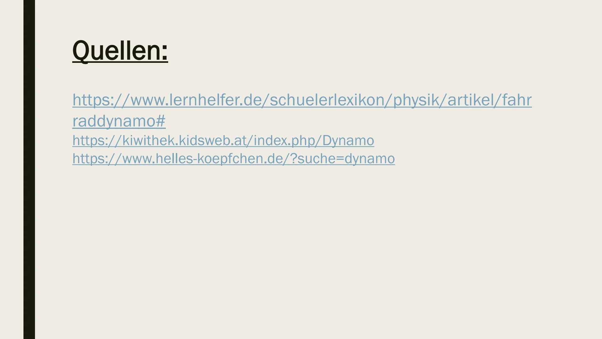 FAHRRADDYNAMO Gliederung:
>> Was ist eigentlich ein Dynamo?
>> Aufbau und Wirkungsweise
>> Das Induktionsprinzip Was ist eigentlich ein Dyna