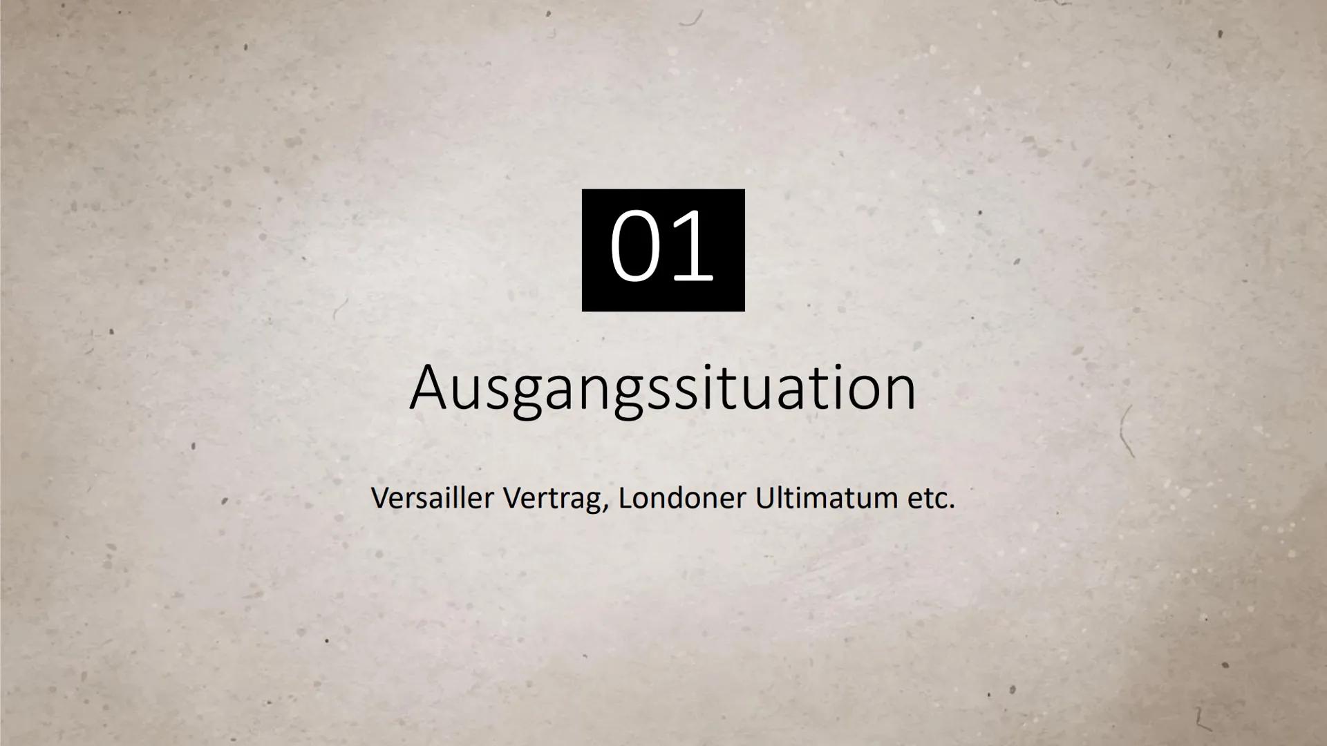 Krisenjahr 1923
江
FO Ausgangssituation
05
01
Notstand in
Bayern und
Hitler Putsch
06
Inhaltsverzeichnis
Deutscher
Oktober (Linke
Revolution)