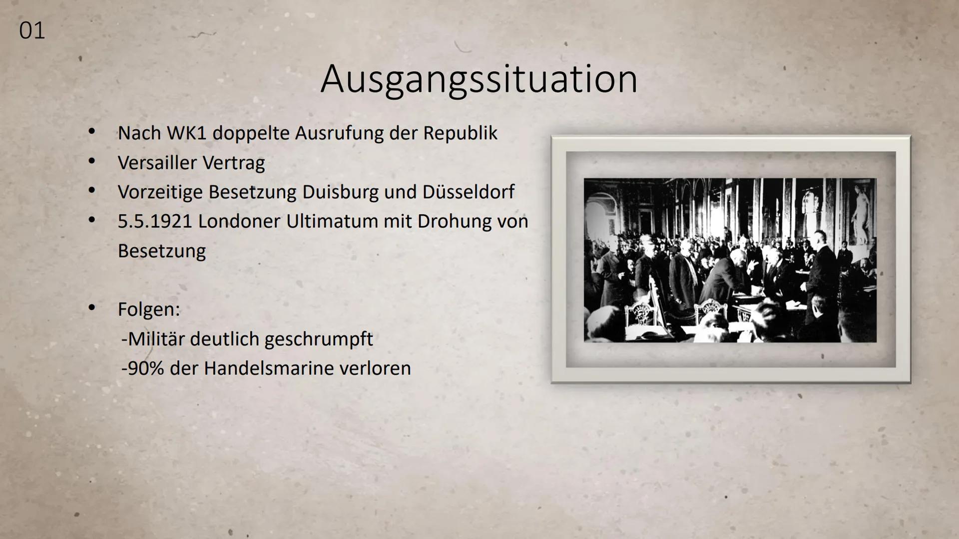 Krisenjahr 1923
江
FO Ausgangssituation
05
01
Notstand in
Bayern und
Hitler Putsch
06
Inhaltsverzeichnis
Deutscher
Oktober (Linke
Revolution)