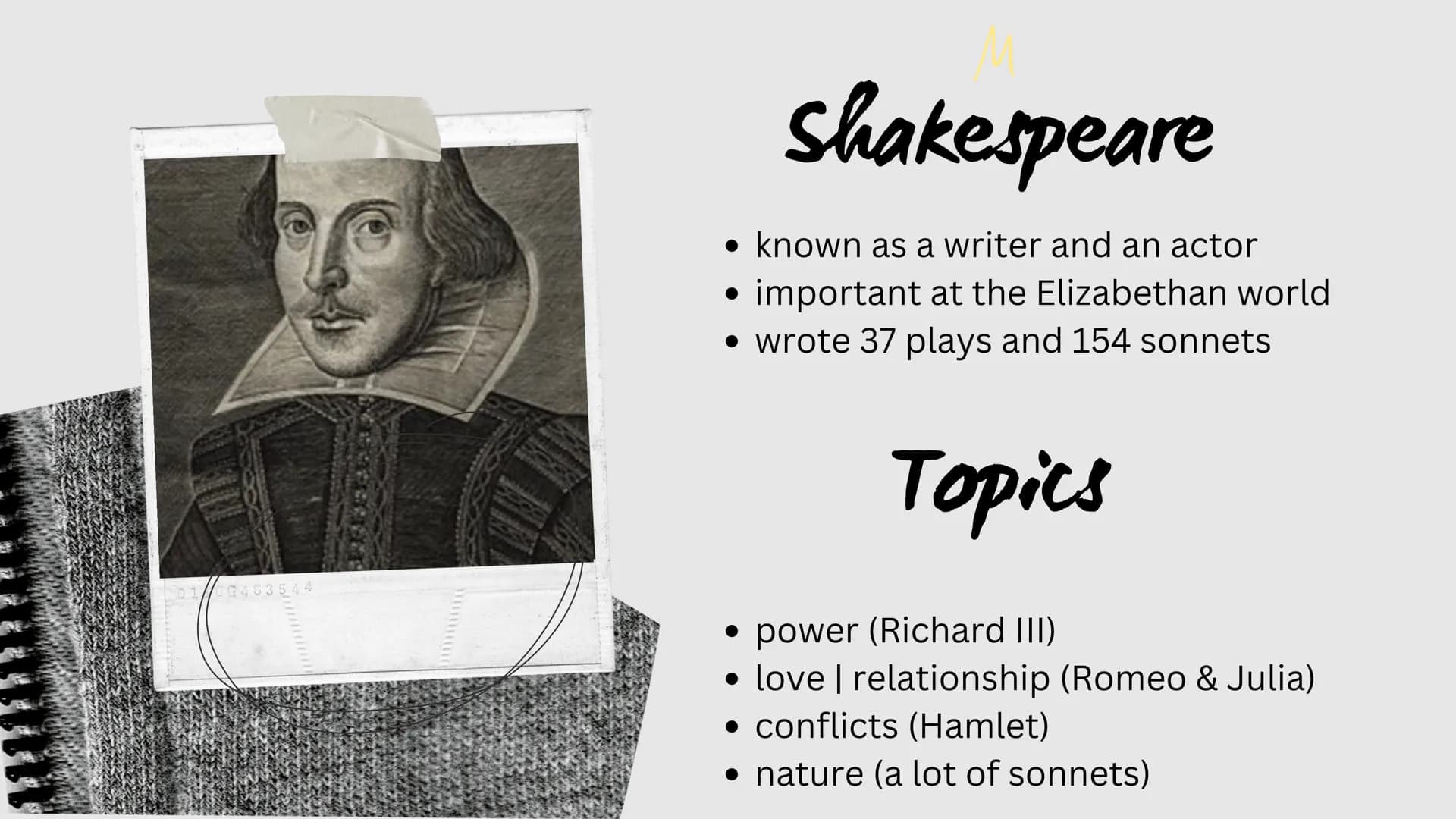MAYA RUDOLPH
LISA BUERGER
*
+
SHAKESPEARE
Sonnet 116 03
04
05
07
10
ÜBERBLICK
Shakespeare | topics
Background to the Sonnet 116
Sonnet 116
A