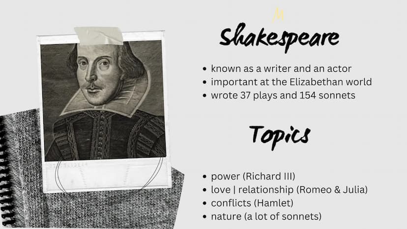 MAYA RUDOLPH
LISA BUERGER
*
+
SHAKESPEARE
Sonnet 116 03
04
05
07
10
ÜBERBLICK
Shakespeare | topics
Background to the Sonnet 116
Sonnet 116
A