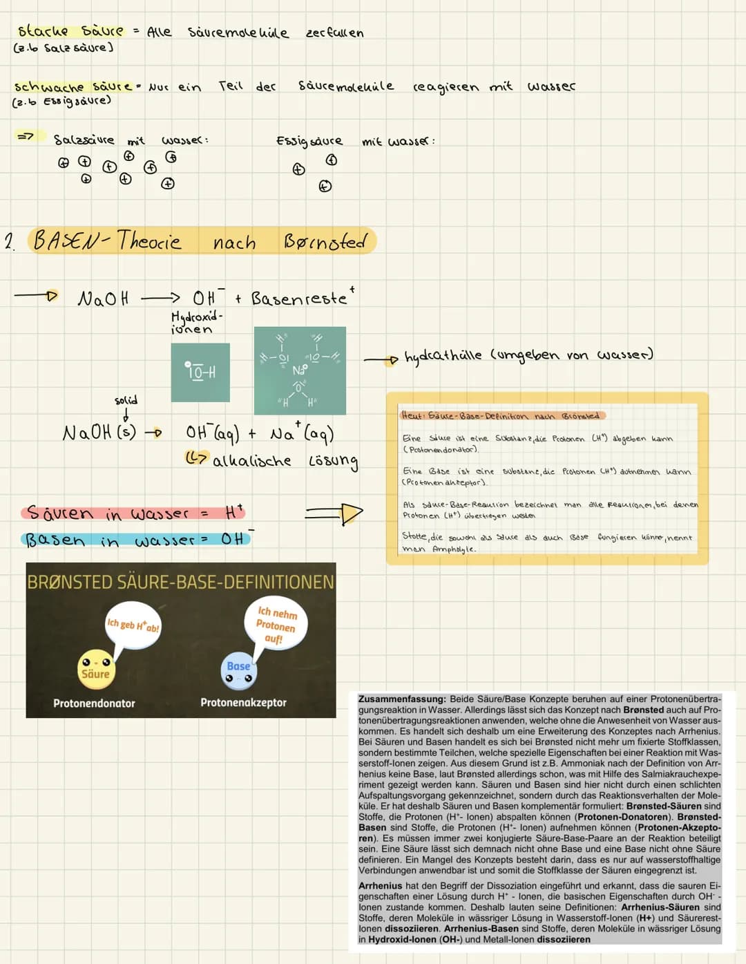 
<p>Die Klausur Nr. 1 Q1 GK beinhaltet mehrere Themen, darunter die Säure/Base Theorien und ihre Aussagen, insbesondere von Arrhenius und Br