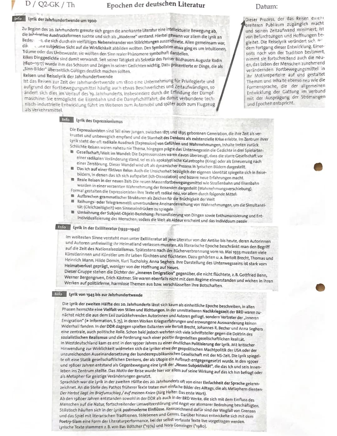 LYRIK ANALYSE
• Einleitung
• Einleitungssatz (Autor, Titel & Gattung, Entstehungszeit, Epoche)
• Formulierung des Themas (Sehnsucht, verlust