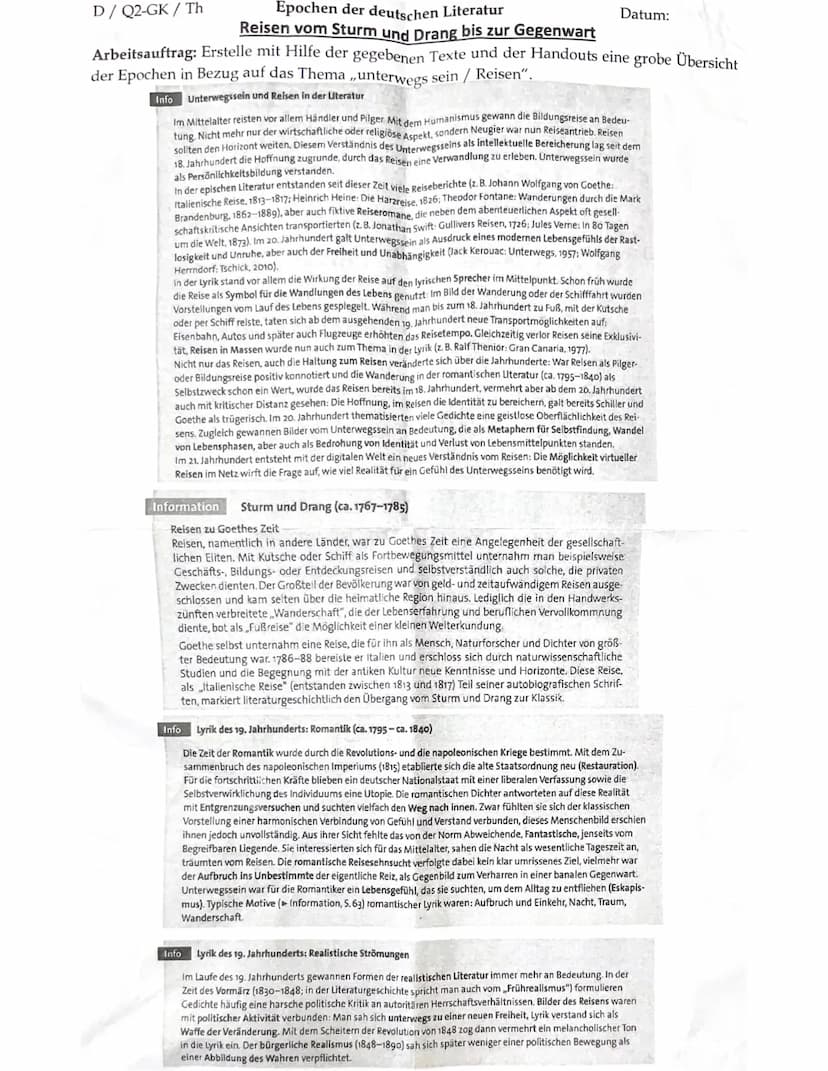 LYRIK ANALYSE
• Einleitung
• Einleitungssatz (Autor, Titel & Gattung, Entstehungszeit, Epoche)
• Formulierung des Themas (Sehnsucht, verlust