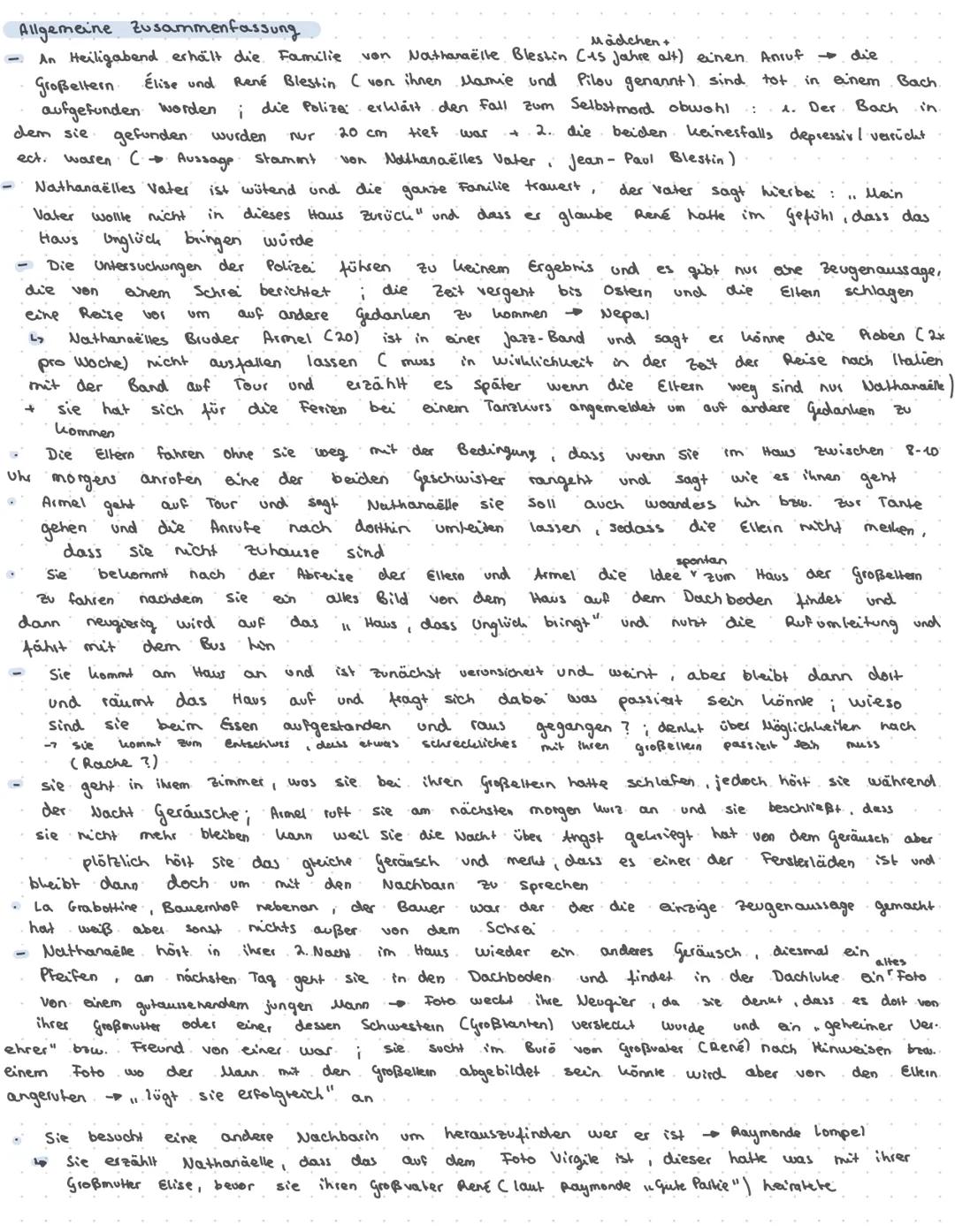 Allgemeine Zusammenfassung
Mädchen +
von Nathanaëlle Blestin Cus Jahre alt) einen Anruf die
An Heiligabend erhält die Familie
Großeltern.
Él