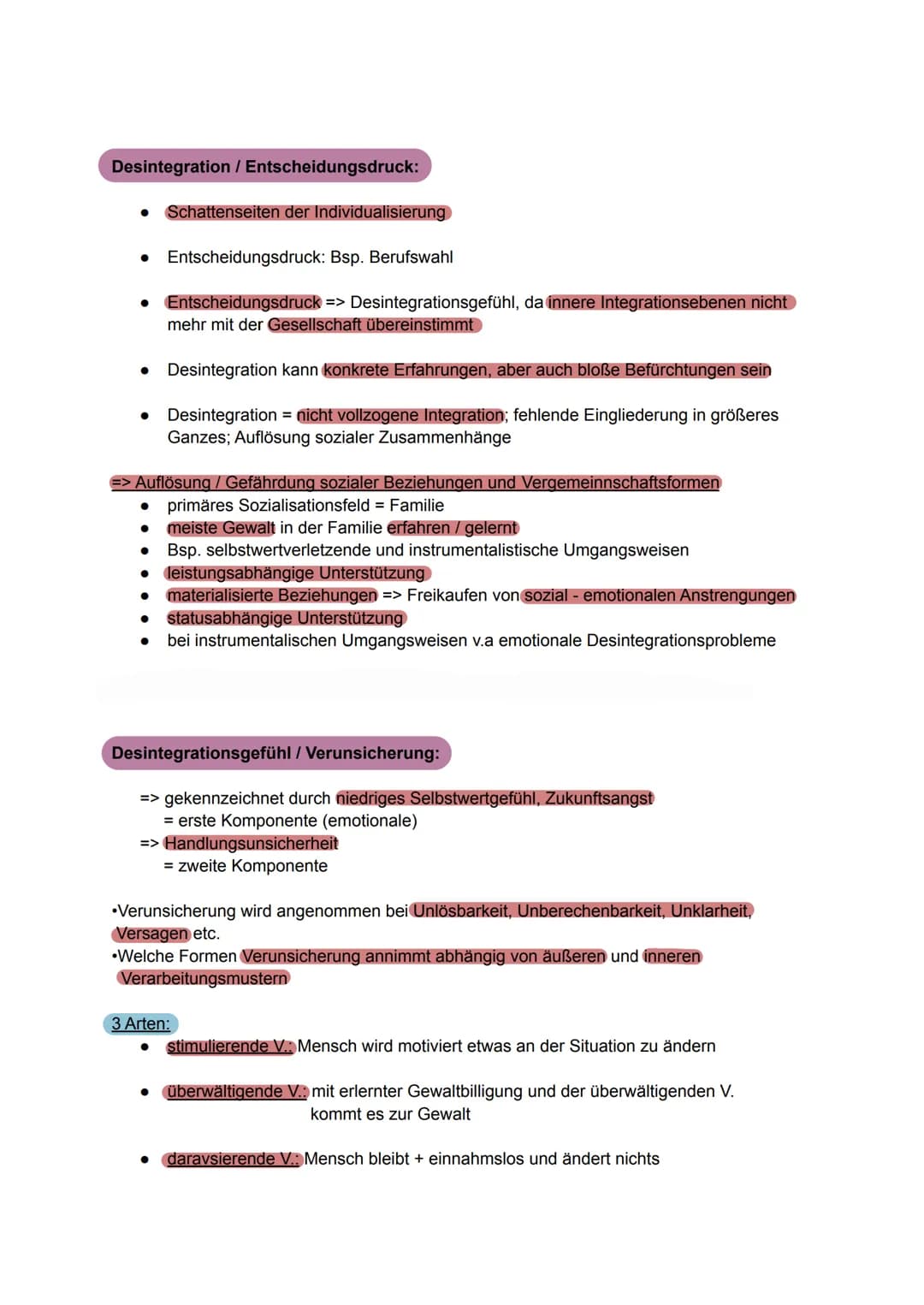 Die Theorie von Wilhelm Heitmeyer sozialpsychologische Erklärung von Gewalt
=>entwickelte Desintegrations - Verunsicherungs-Gewalt - Konzept