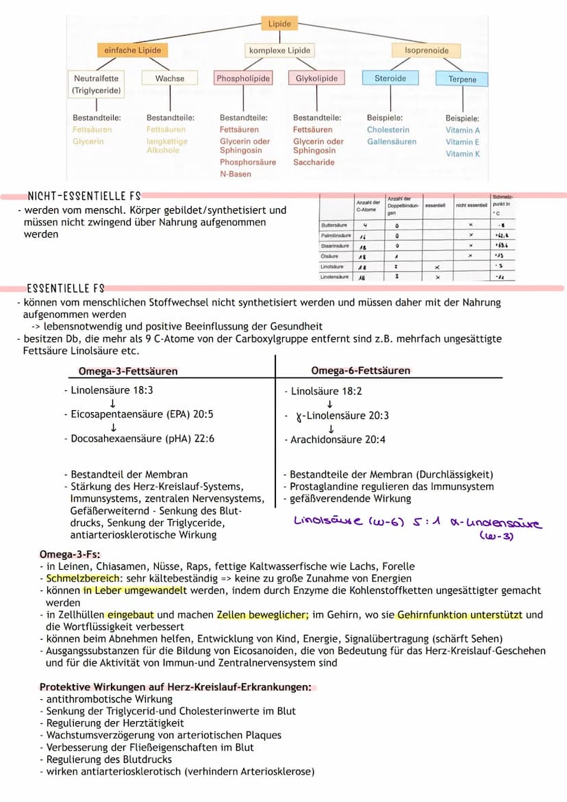FETTSÄUREN
- unverzweigte Monocarbonsäuren mit 4-24 C-Atomen
- Aufbau: wasserliebenden (polaren; hydrophilen) Teil -> Carboxylgruppe COOH
wa