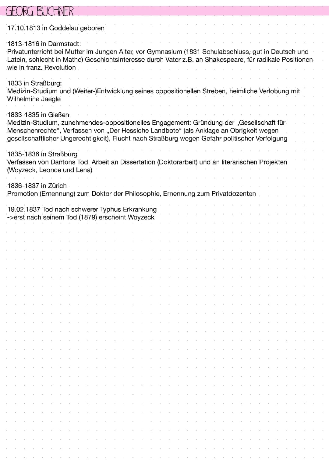 Woyzeck Abitur 2024: Aufgaben, Lernzettel und Zusammenfassungen