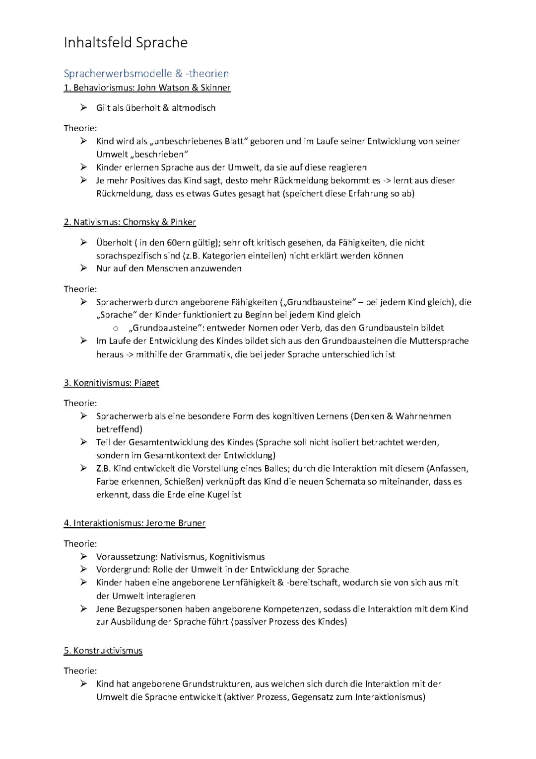 Sprache und Denken im Deutsch LK: Theorie, Wandel und Hypothesen