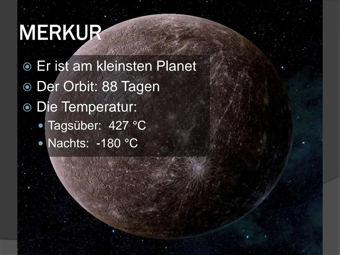 PLANETEN SONNENSYSTEM
● Merkur
• Venus
● Erde
● Mars
● Jupiter
Ⓒ Saturn
● Uranus
• Neptun
Sonne
Merkur
Venus
Erde
Mars
Jupiter
Saturn
Uranus