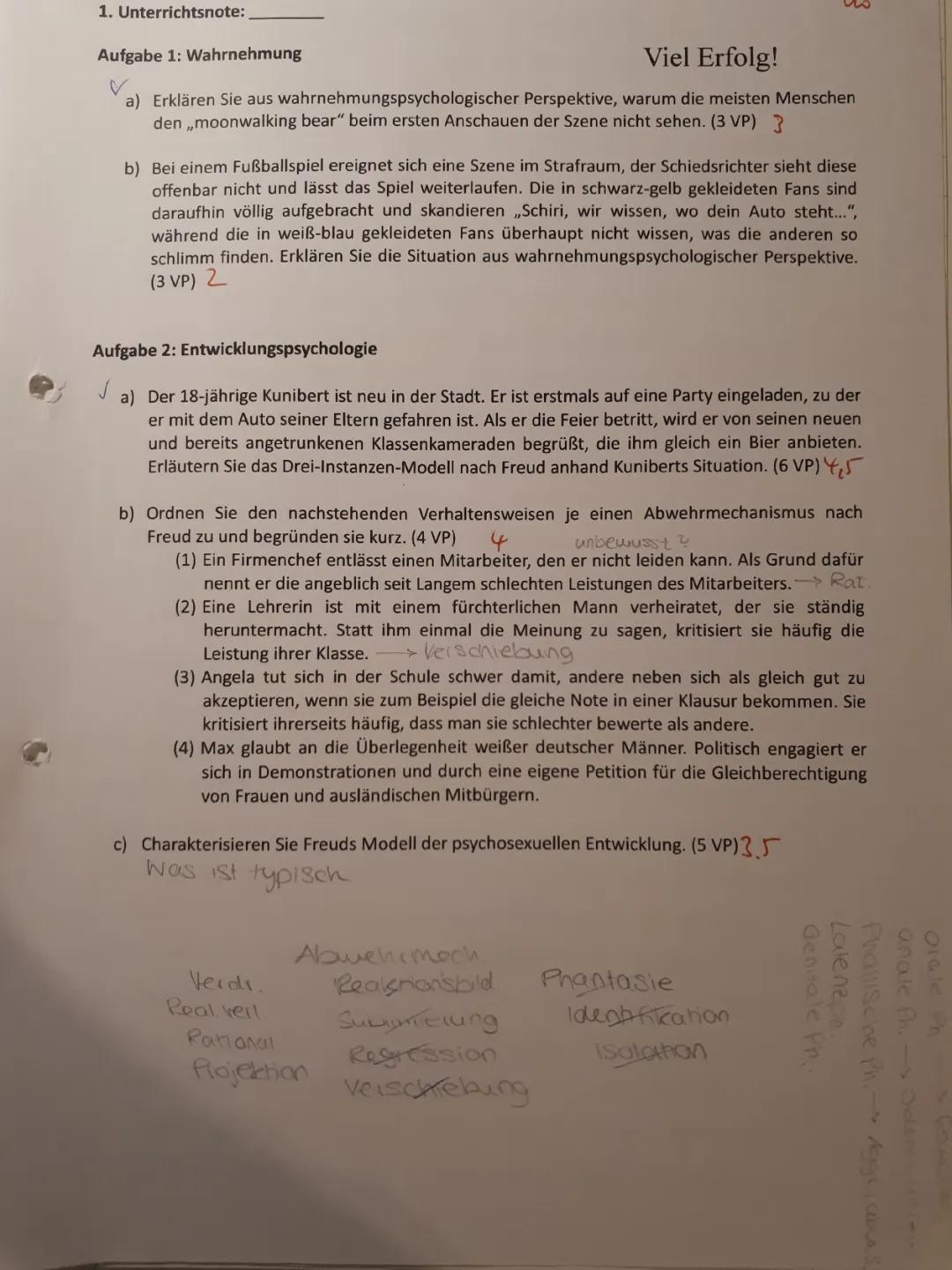 Wahrnehmung: Gorilla Experiment, Freud Instanzenmodell und mehr