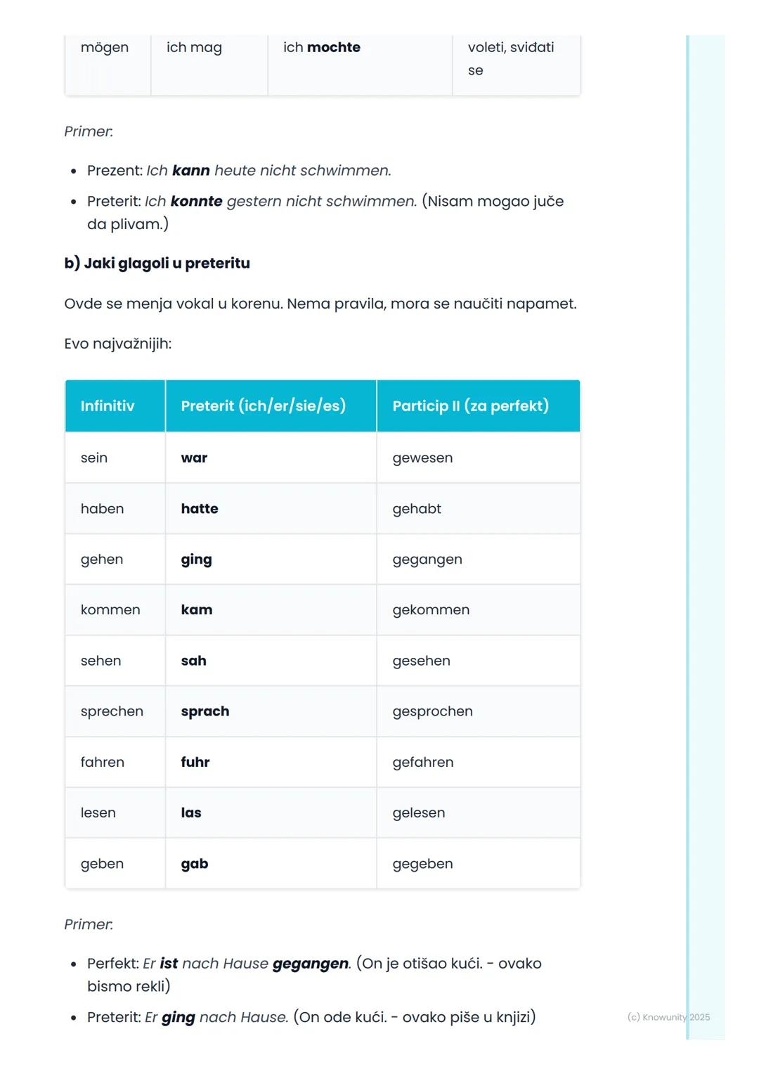 # Glagolska vremena: Perfekt
i Präteritum

Glagolska vremena: Perfekt i
Präteritum

Ovo je važno za kontrolni, moram da razlikujem kada se k