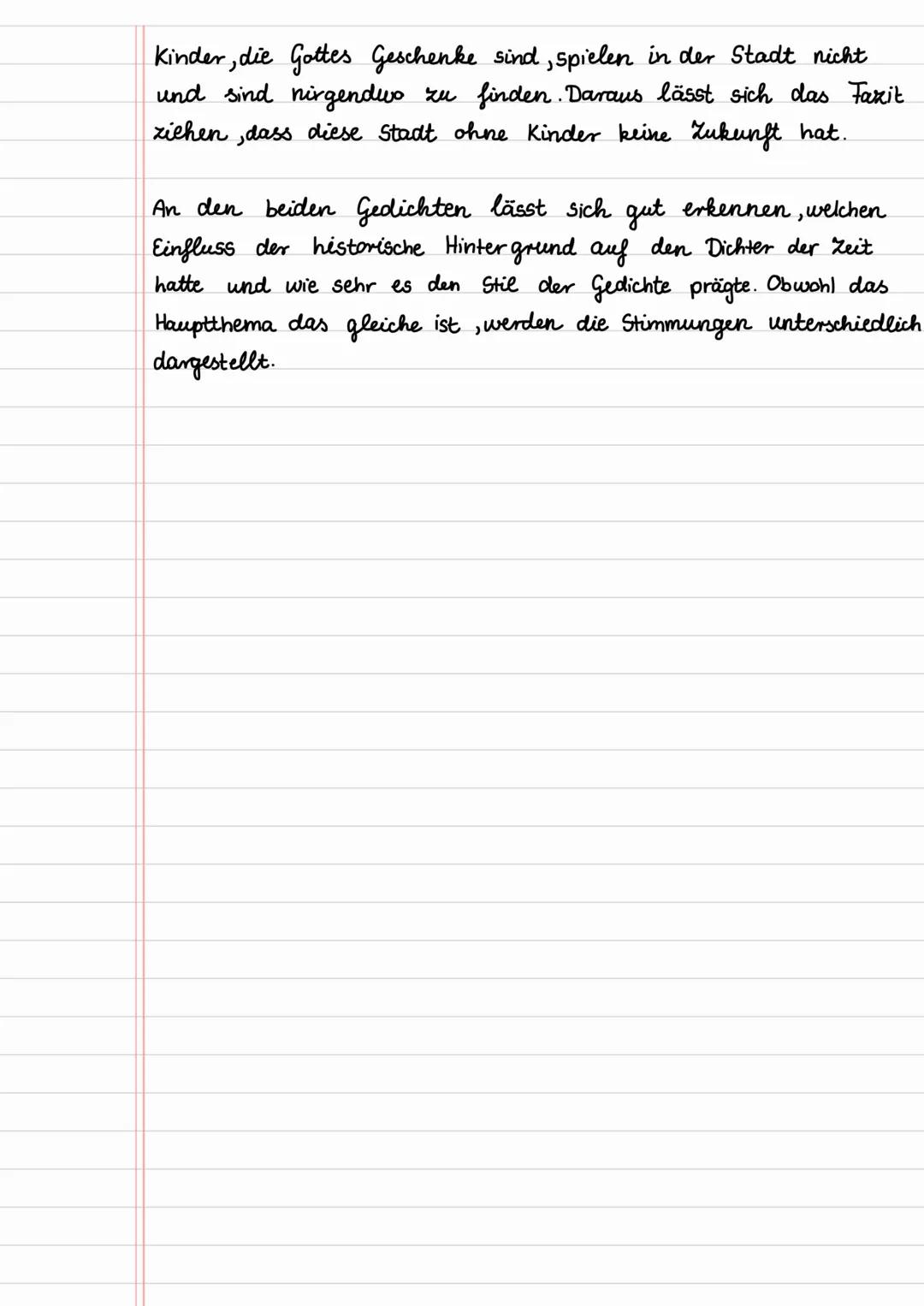 Gedichtsvergleich
Das Gedicht In Danzig" wurde von Joseph Eichendorff im Jahr 1824
veröffentlicht und wird dabei eine Stadt in der Nacht trä