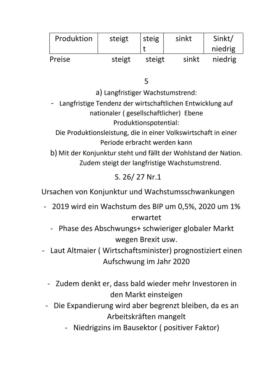 a)
BIP
Abschwung
Sowi-Konjunktur
S 25 Nr. 2-4
2
Aufschwung
Rezession
Boom
-Phasenlänge
Zeit
Staatliche Maßnahmen:
Tief (Depression) = Schuld