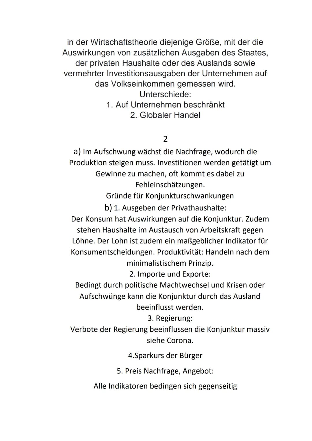 a)
BIP
Abschwung
Sowi-Konjunktur
S 25 Nr. 2-4
2
Aufschwung
Rezession
Boom
-Phasenlänge
Zeit
Staatliche Maßnahmen:
Tief (Depression) = Schuld