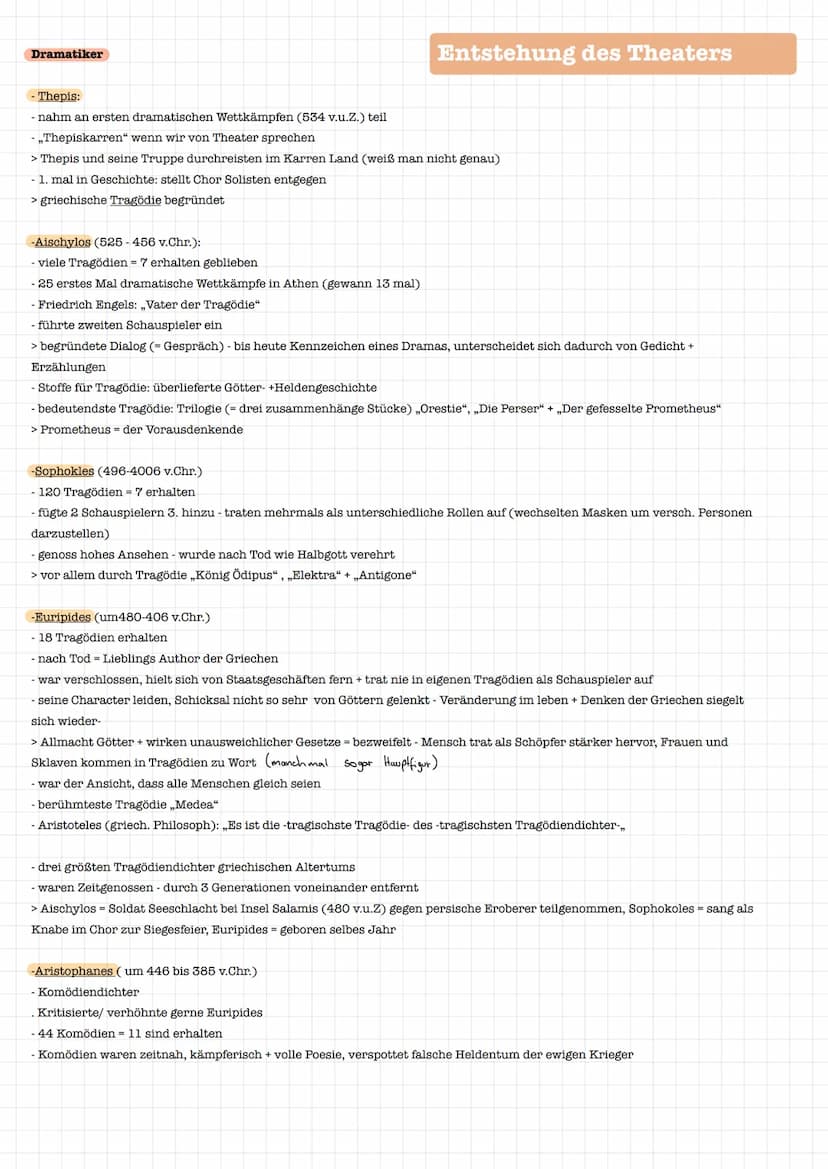 Die ersten Anfänge
- Entstehung des Theaters nicht genau
bestimmbar
- ersten nachahmenden spiele waren kein
Theater wie wir es heute kennen
