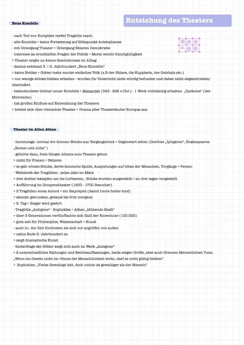 Die ersten Anfänge
- Entstehung des Theaters nicht genau
bestimmbar
- ersten nachahmenden spiele waren kein
Theater wie wir es heute kennen

