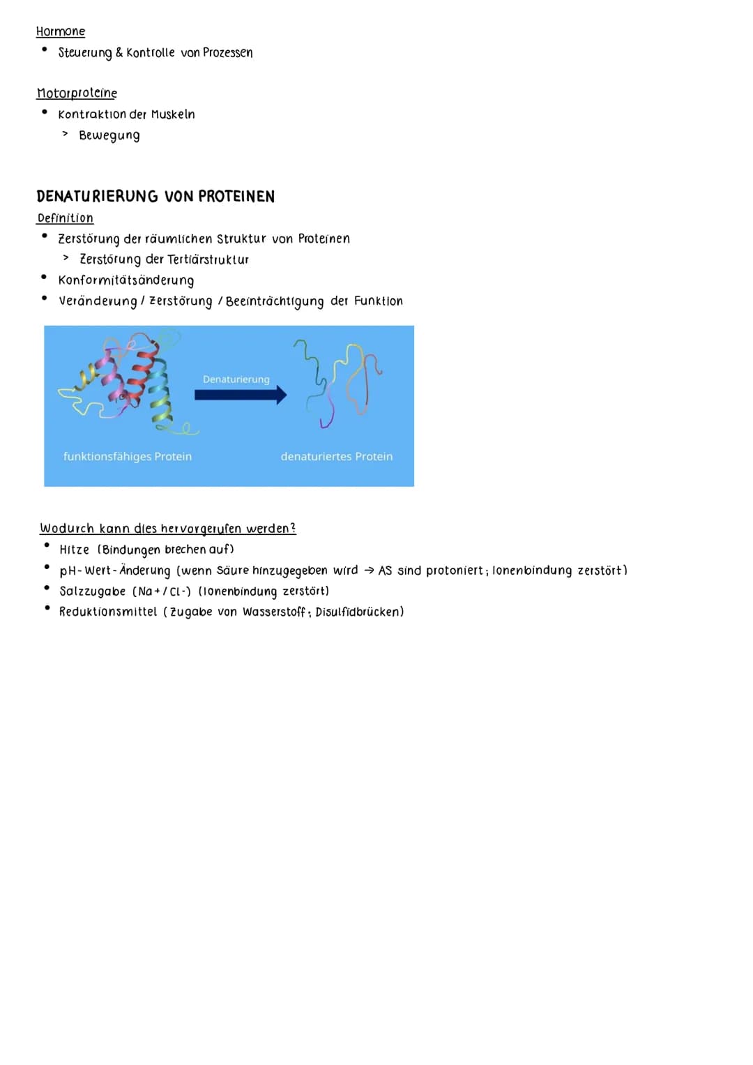 PROTEINE
AUFBAU VON PROTEINEN
Grundstruktur Aminosäure
eine Aminogruppe (NH₂)
• eine Carboxylgruppe (COOH)
●
eine variable Restgruppe (R)
> 