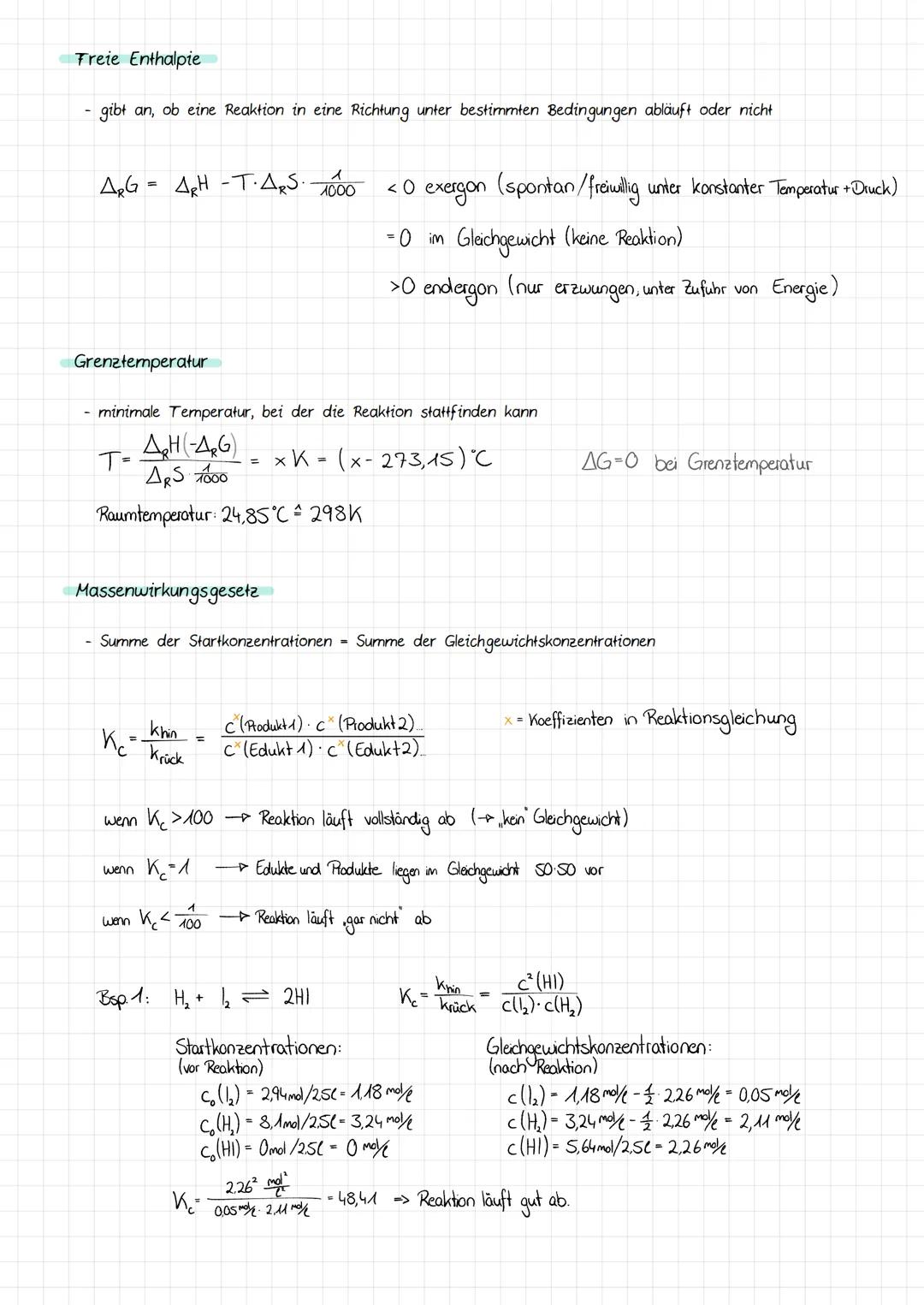 # Chemie Klausur Q3.1

Enthalpie

- Energie, die ein System bei konstanten Druck als Wärme an die Umgebung
abgibt oder dieser entzieht

$ARH