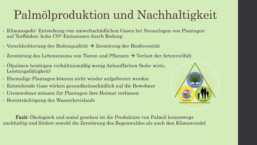 Ölpalmenanbau Indonesien -
Übernutzung des tropischen Regenwaldes ●
●
●
Entwicklung der Palmölproduktion
1975-2013: Globale Produktion von P