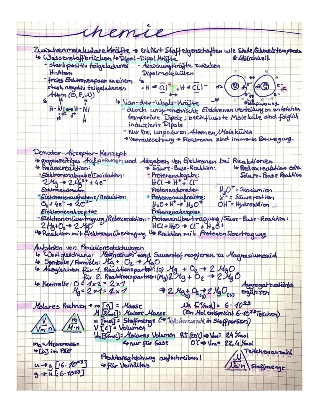 hen
RÜCKBLICK SEKI
Chemische Reaktionen exotherm (Energie wird frei)
• endotherm (Engie wird genutet)
Energieumwandlung
4 Stoffumwandlung
4.