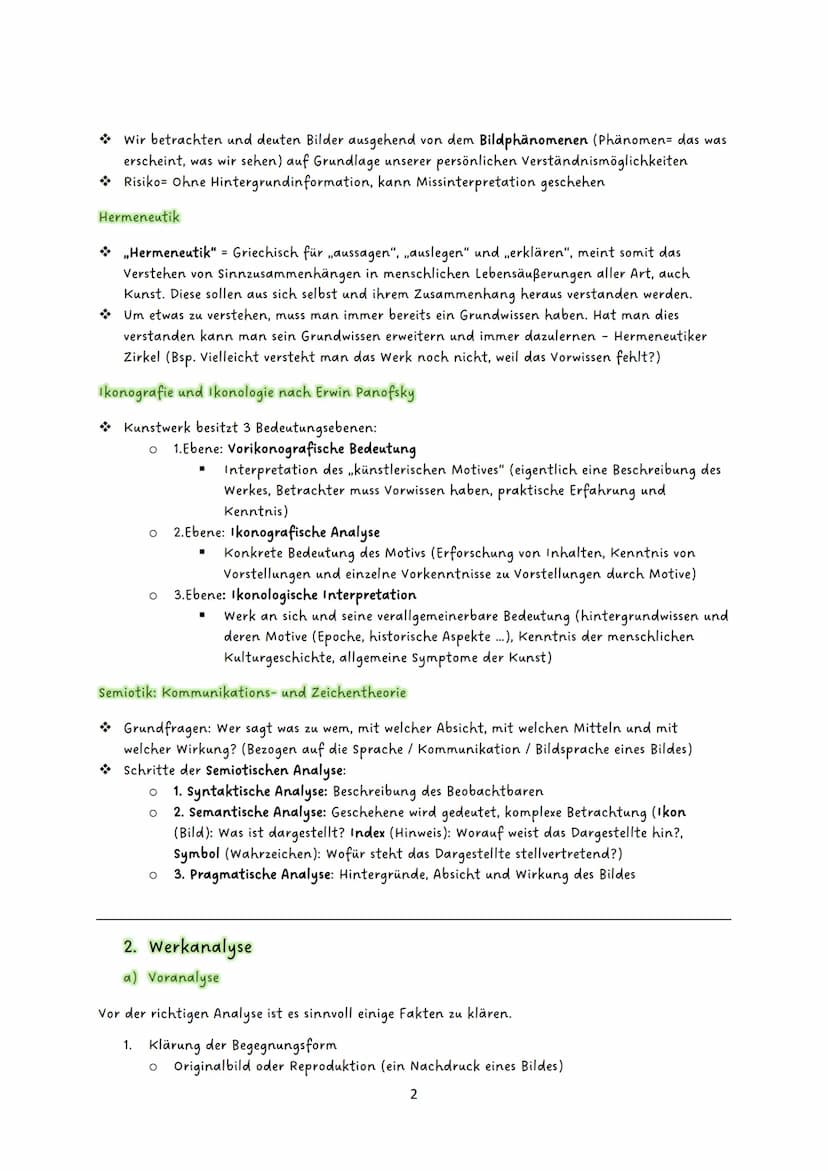 ¹Kunst Abitur / Malerei / Architektur / Typografie
Inhaltsangabe:
1. Grundlagen: Analysemethoden
2.
Die Werkanalyse
a. Voranalyse
b. Motivan