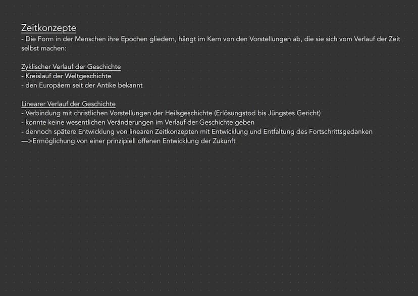 Buch S. 12-14
Geschichte und Zeit
Epochen
griechisch epoche" = das Anhalten
- Geschichte wird in überschaubare und besser begreifbare Zeitei